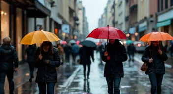 Soziale Aspekte des Regenschirmgebrauchs (6/10)