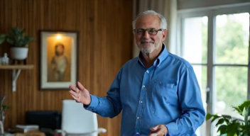 Bewusstsein für ergonomische Ranzen: Mein Name ist Dr. Hans Weber, Psychologe (50 Jahre) (5/10)