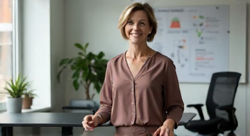 Ergonomie und Sicherheit: Mein Name ist Dr. Felicitas Meier, Ergonomie-Expertin (42 Jahre) (2/10)